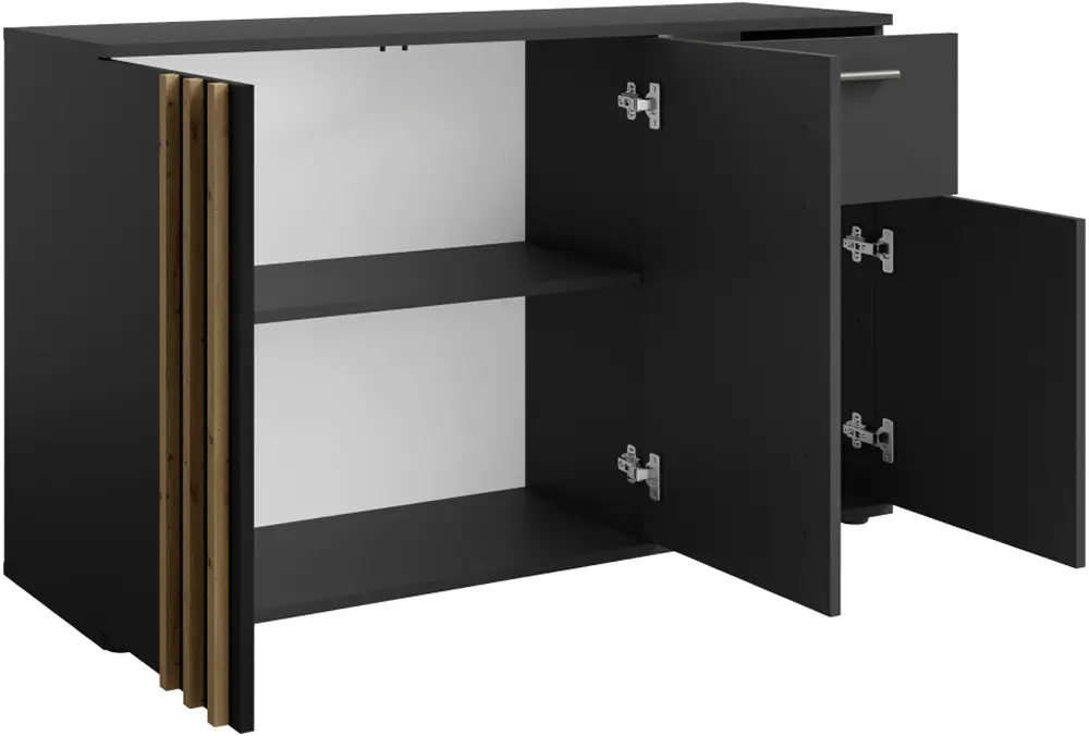 Comoda Tempo Kondela Tolis Typ 2 3D1S (Black/Artisan Oak)