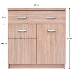 Tumba Tempo Kondela Topty Typ 19 2D1S (Sonoma Oak) Thumb