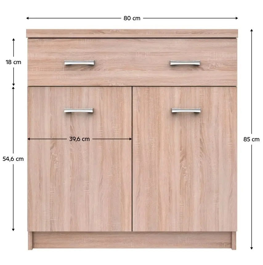 Tumba Tempo Kondela Topty Typ 19 2D1S (Sonoma Oak)