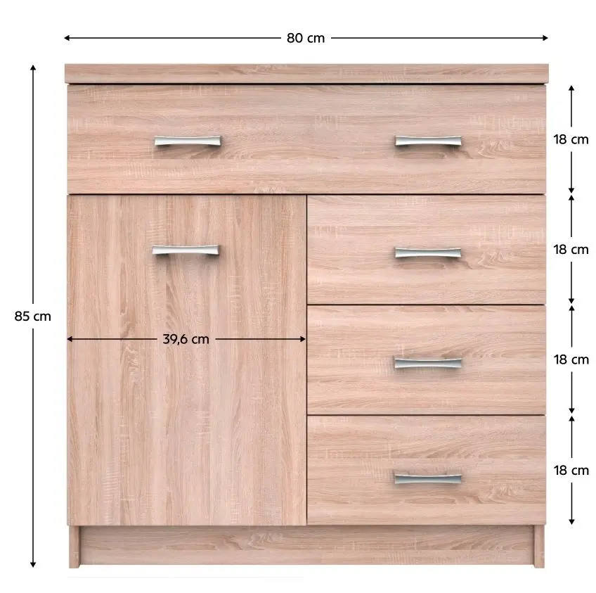 Tumba Tempo Kondela Topty Typ 20 1D4S (Sonoma Oak)