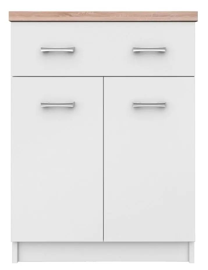 Tumba Tempo Kondela Topty Typ 41 2D1S (White/Sonoma Oak)