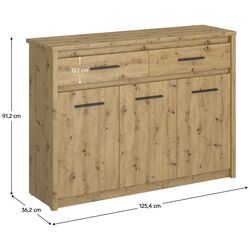 Тумба Tempo Kondela Airon 3D2S (Artisan Oak) Thumb