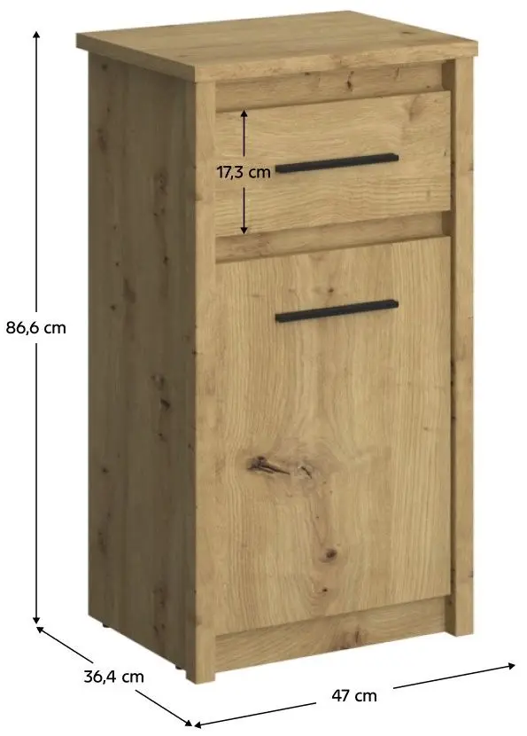 Tumba Tempo Kondela Airon (Artisan Oak)