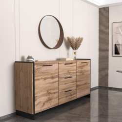 Tumba Tempo Kondela Amoni 2D3S (Wotan Oak/Black) Thumb