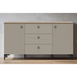 Tumba Tempo Kondela Domca 2D3S (Taupe Grey-Brown/Silverjack Oak)