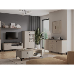 Tumba Tempo Kondela Domca 2D3S (Taupe Grey-Brown/Silverjack Oak) Thumb