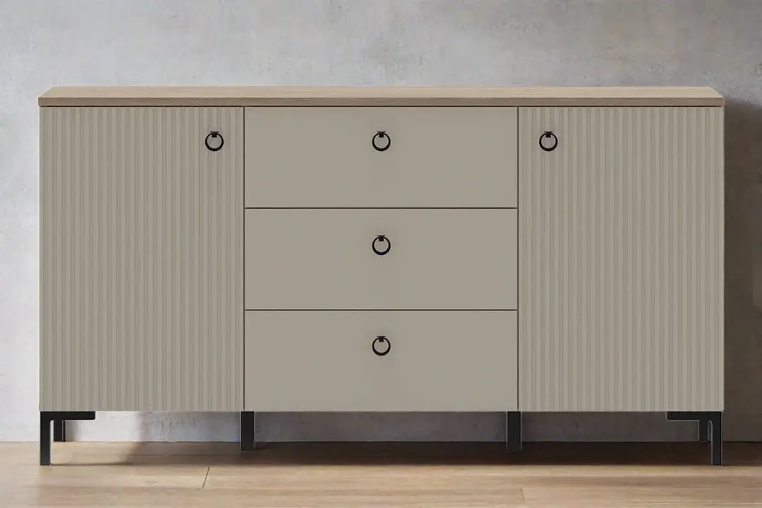 Tumba Tempo Kondela Domca 2D3S (Taupe Grey-Brown/Silverjack Oak)