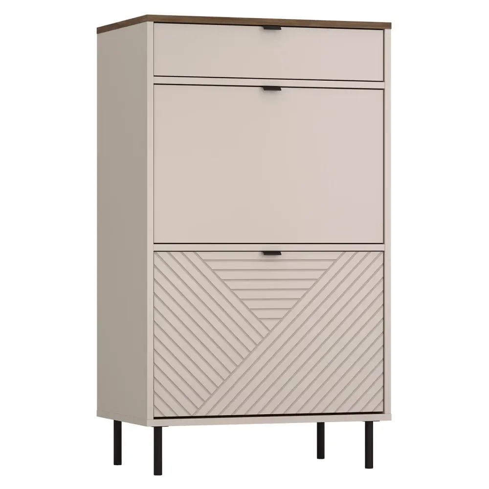 Comoda Tempo Kondela EYCO 2D1S (Cashmere/Castello Oak)