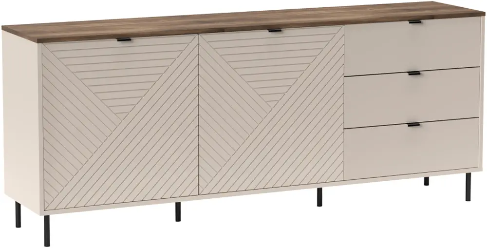 Тумба Tempo Kondela Eyco 2D3S (Cashmere/Castello Oak) - 2