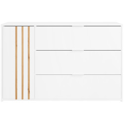 Тумба Tempo Kondela Florens 1D3S (White/Artisan Oak) Thumb