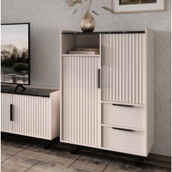 Tumba Tempo Kondela Fresio KOM2D2S (Cashmere/Dark Marble)