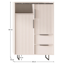Tumba Tempo Kondela Fresio KOM2D2S (Cashmere/Dark Marble) Thumb