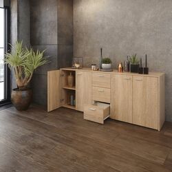 Тумба Tempo Kondela Hugos 74x180 (Sonoma Oak) Thumb