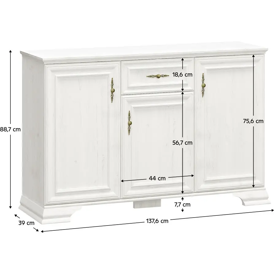 Tumba Tempo Kondela Irina 3D1S (Andersen Pine) - 2