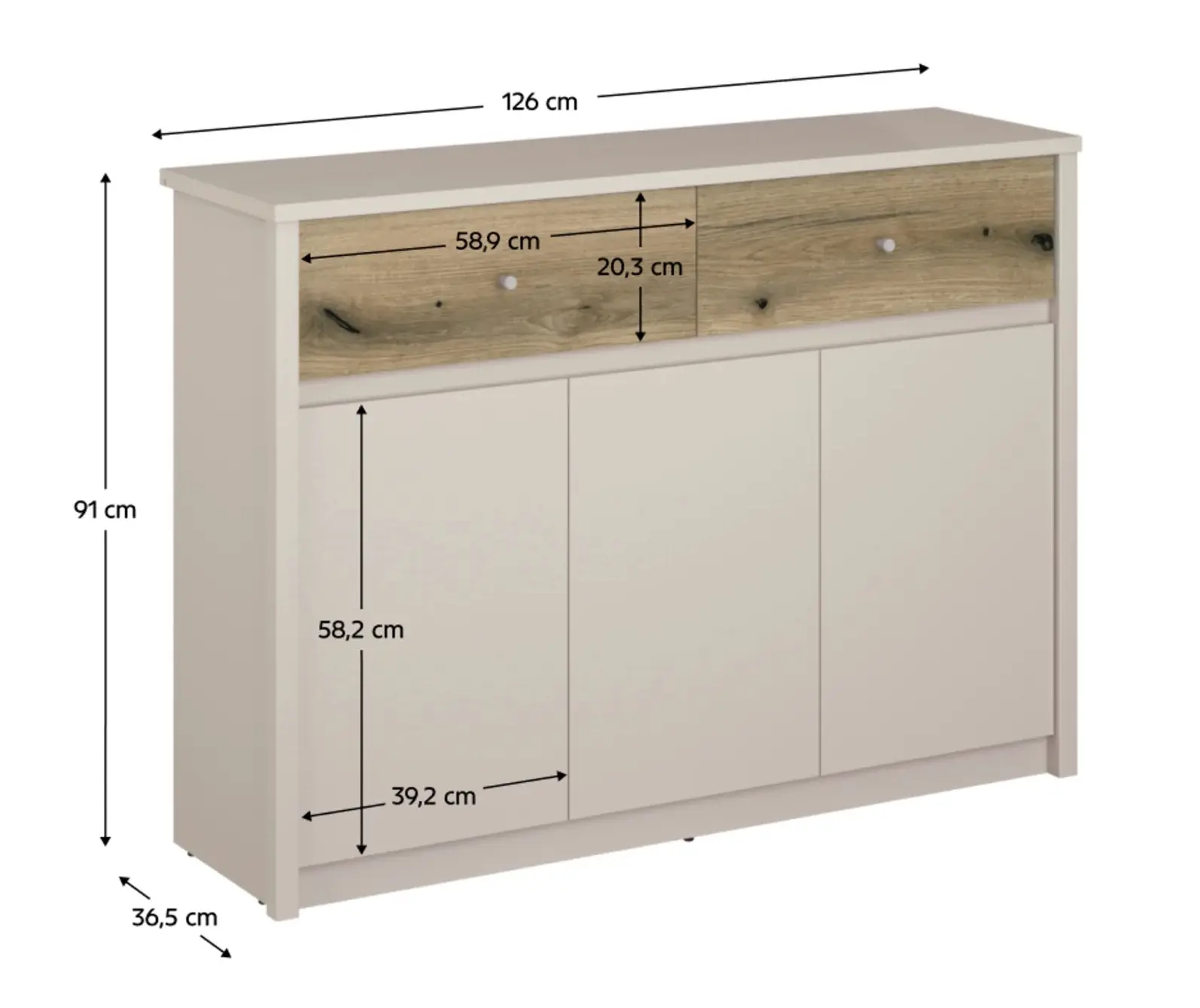 Tumba Tempo Kondela Karos 3D2S (Cashmere/Evoke Oak) - 5