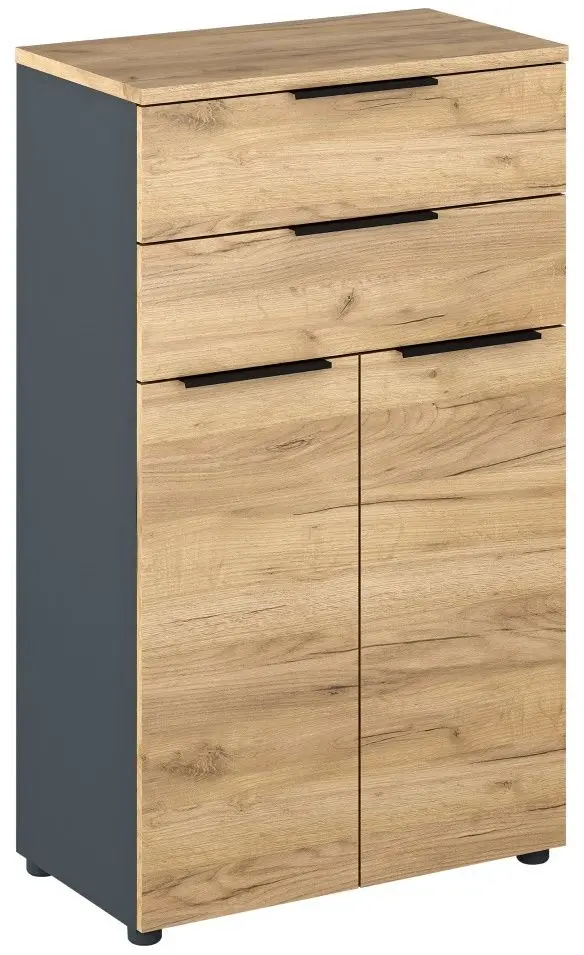 Тумба Tempo Kondela Klaudius Tip 3 (Graphite/Artisan Oak)