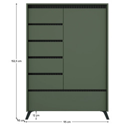 Tumba Tempo Kondela Longy REG1D5S1K (Smoke Green/Black) Thumb