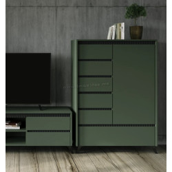 Tumba Tempo Kondela Longy REG1D5S1K (Smoke Green/Black)