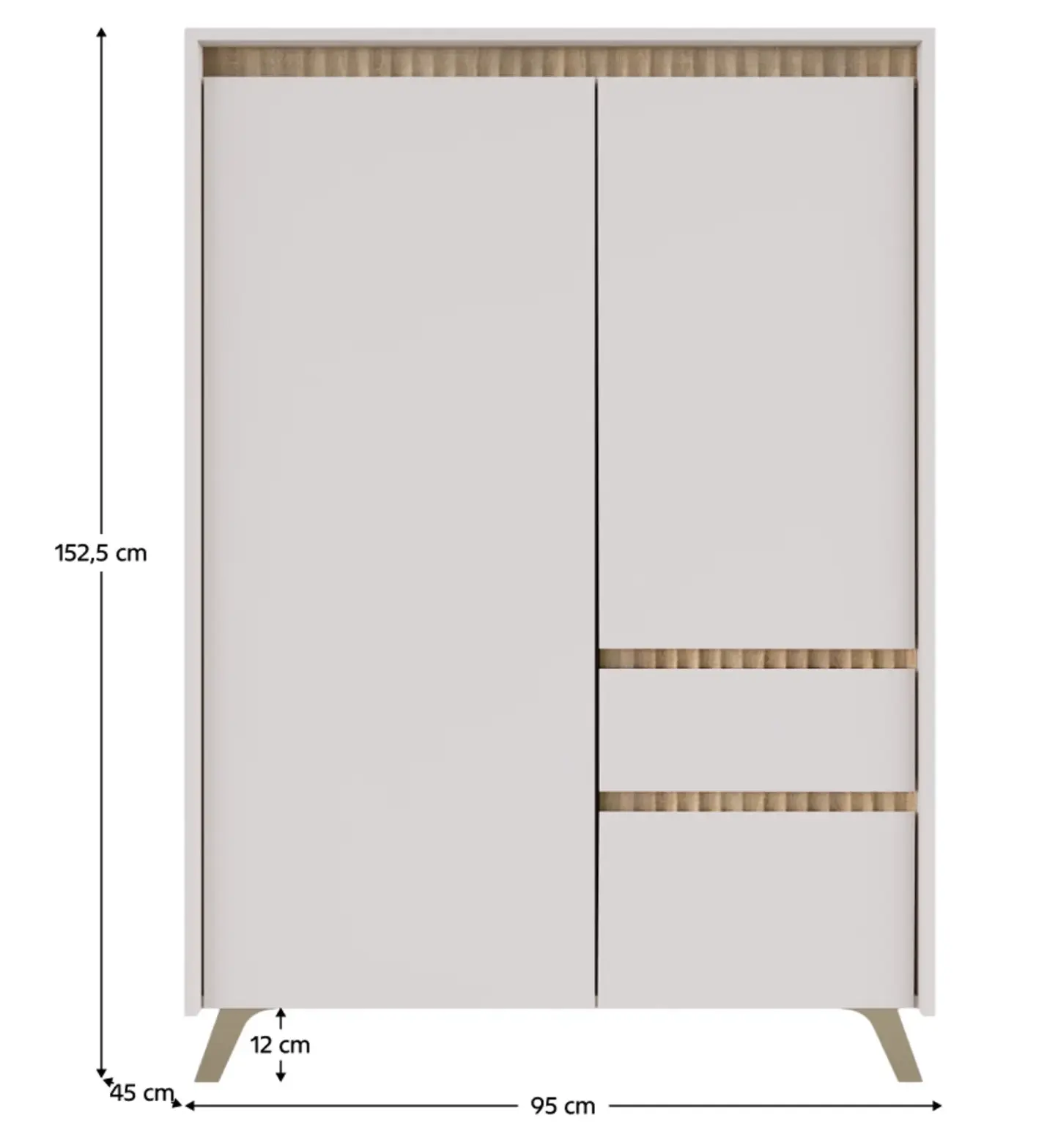 Tumba Tempo Kondela Longy REG2D1S1K (Cashmere/Sonoma Oak) - 4