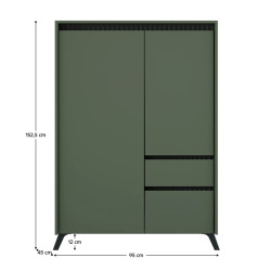 Tumba Tempo Kondela Longy REG2D1S1K (Smoke Green/Black) Thumb
