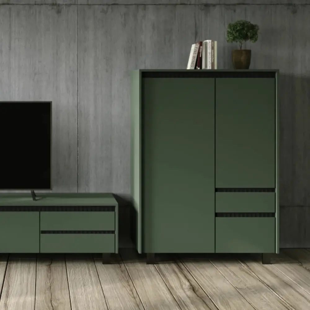 Tumba Tempo Kondela Longy REG2D1S1K (Smoke Green/Black)