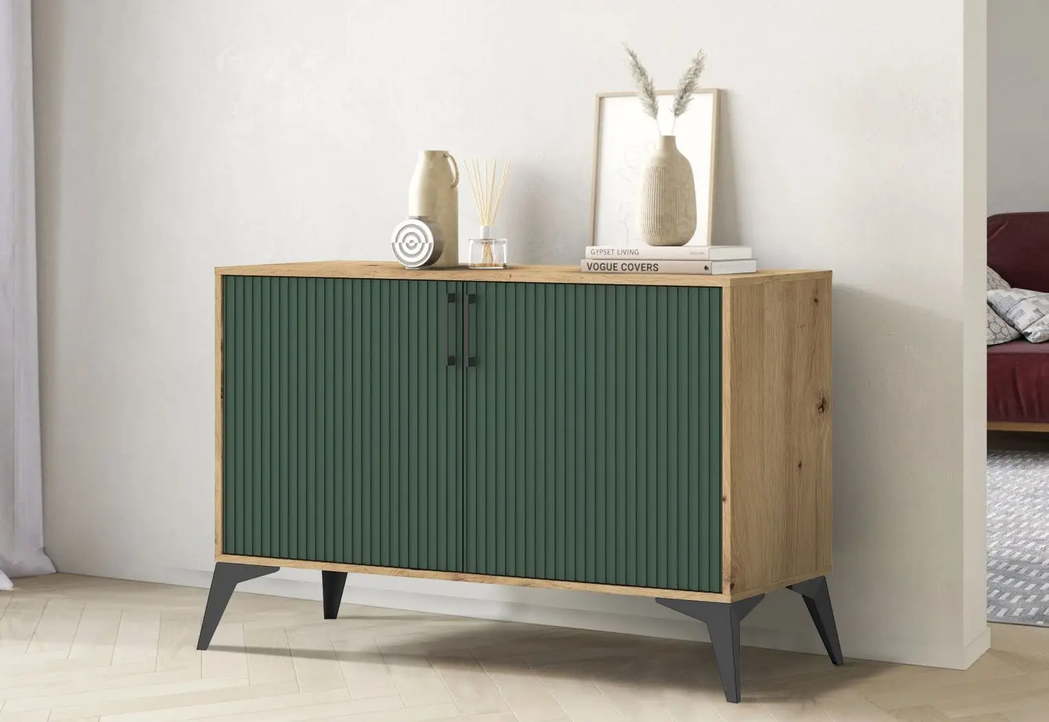 Tumba Tempo Kondela Lugon 2D LU2 (Artisan Oak/Dark Green)