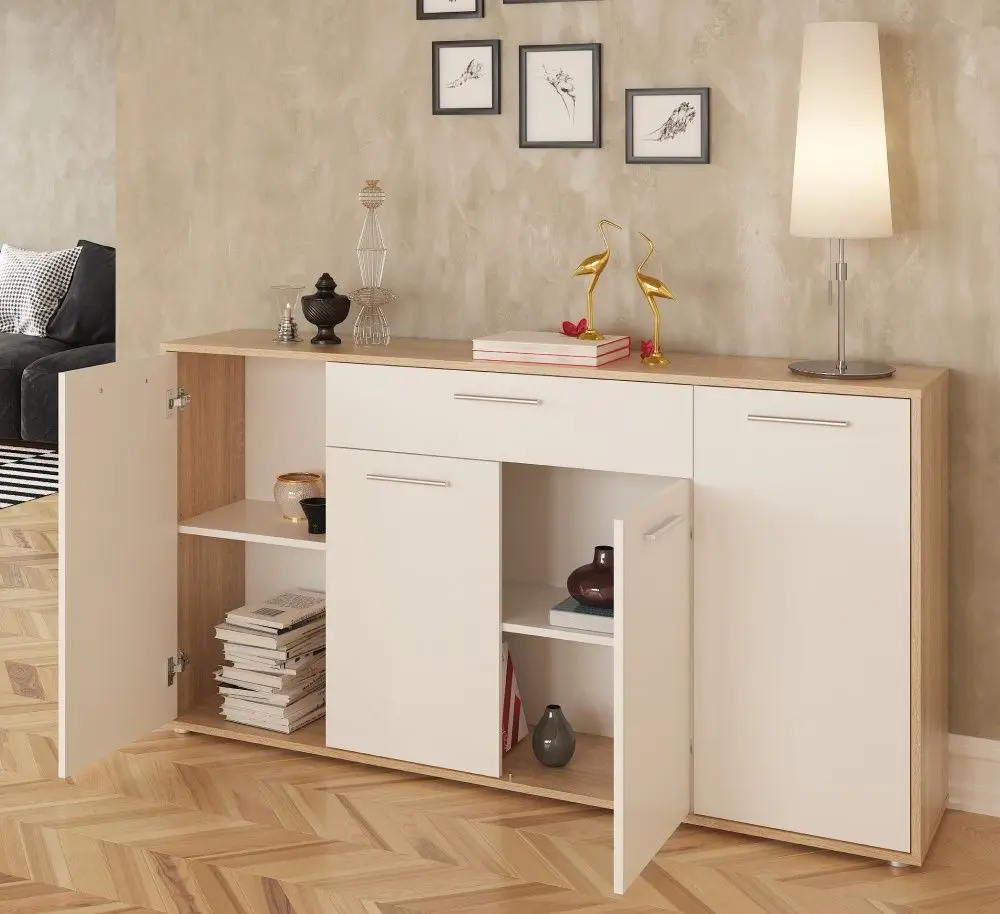 Тумба Tempo Kondela Lunia (White/Sonoma Oak)