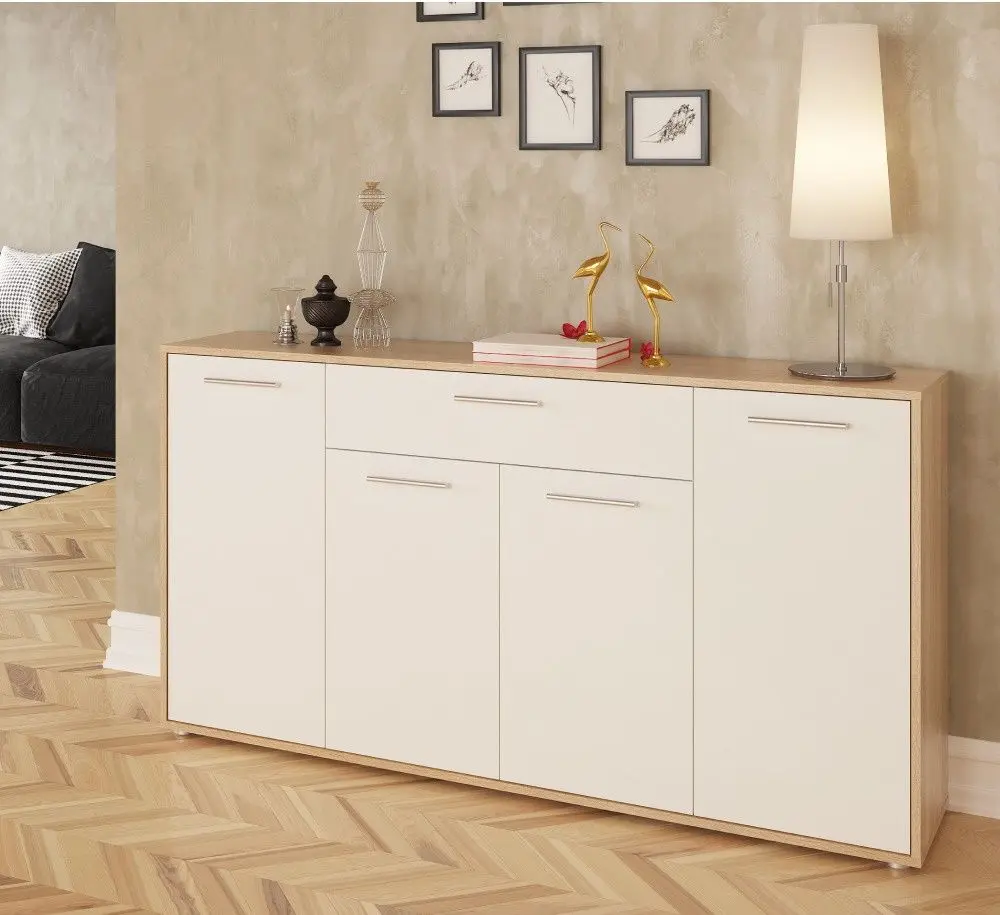 Тумба Tempo Kondela Lunia (White/Sonoma Oak)