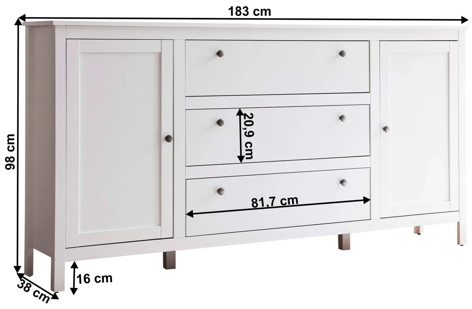 Tumba Tempo Kondela Olje 2D3S (White)