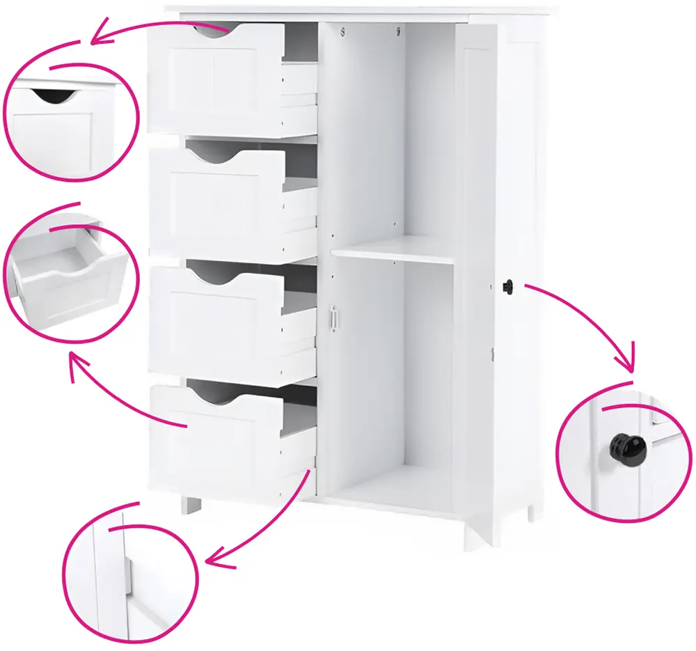 Тумба Tempo Kondela Stormi (White)