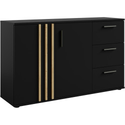 Тумба Tempo Kondela Tolis Typ 3 2D3S (Black/Artisan Oak) Thumb