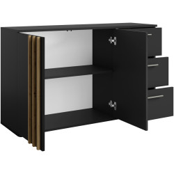 Тумба Tempo Kondela Tolis Typ 3 2D3S (Black/Artisan Oak) Thumb