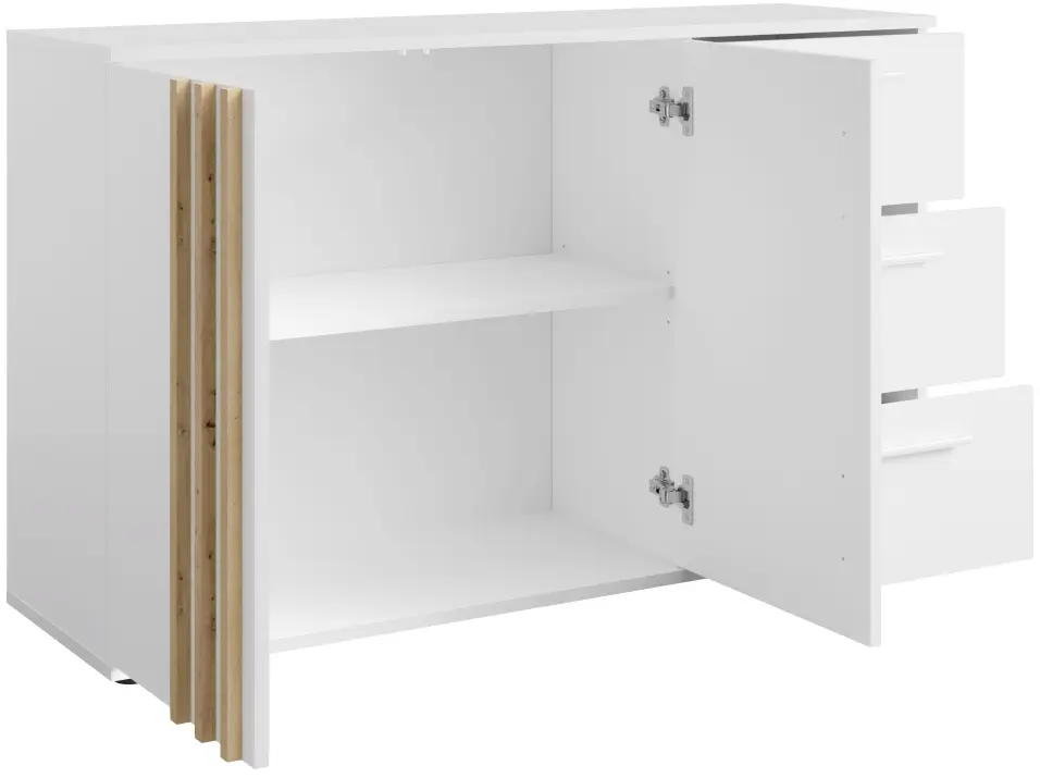 Тумба Tempo Kondela Tolis TYP 3 2D3S (White/Artisan Oak) - 3