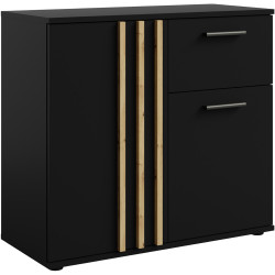 Тумба Tempo Kondela Tolis Typ 4 2D1S (Black/Artisan Oak) Thumb