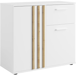 Тумба Tempo Kondela Tolis Typ 4 2D1S (White/Artisan Oak) Thumb