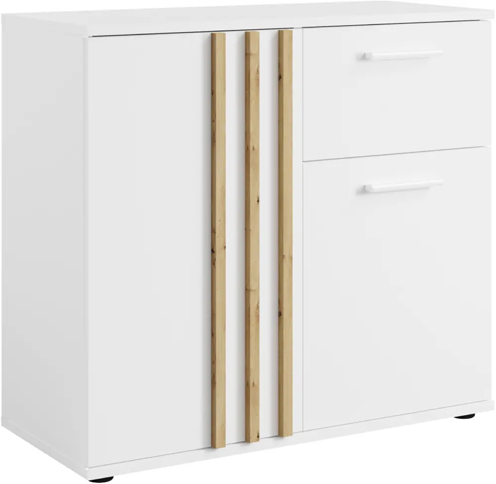 Тумба Tempo Kondela Tolis Typ 4 2D1S (White/Artisan Oak)