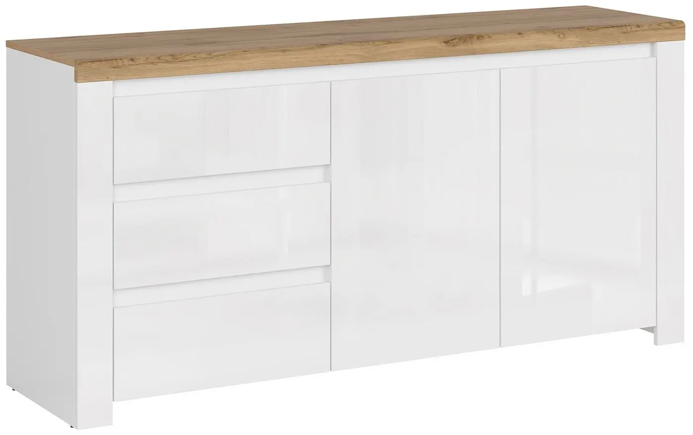Tumba Tempo Kondela Vilgo 2D3S (Wotan Oak/White Gloss)