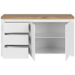 Tumba Tempo Kondela Vilgo 2D3S (Wotan Oak/White Gloss) Thumb