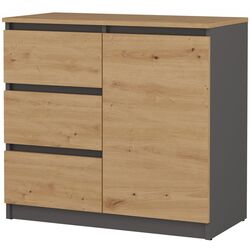 Tumba TopEshop 1D3S 80 (Anthracite/Artisan Oak) Thumb