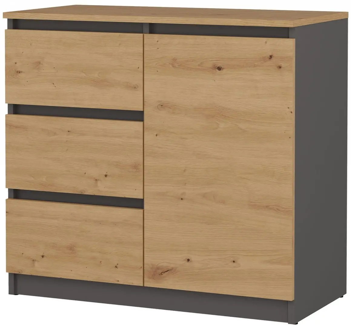 Tumba TopEshop 1D3S 80 (Anthracite/Artisan Oak)