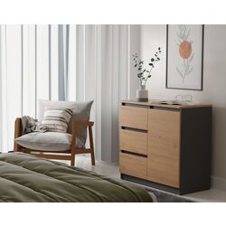 Tumba TopEshop 1D3S 80 (Anthracite/Artisan Oak)