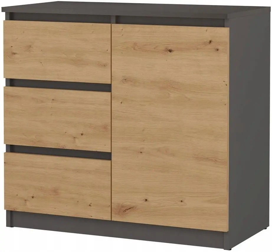 Tumba TopEshop 1D3S (Anthracite/Artisan Oak)