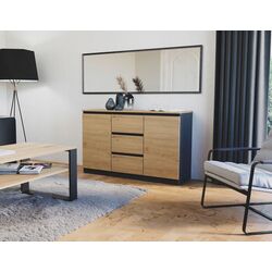 Tumba TopEshop 2D3S 120x40x75 (Anthracite/Artisan Oak)