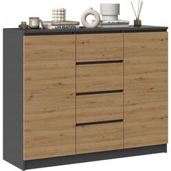 Тумба TopEshop 2D4S 120 (Anthracite/Artisan Oak) Thumb