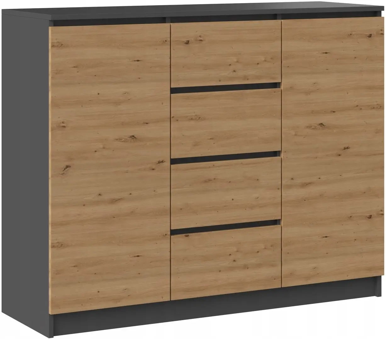 Тумба TopEshop 2D4S 120 (Anthracite/Artisan Oak)