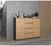 Tumba TopEshop 2D4S 120 BA (Artisan Oak/Anthracite)