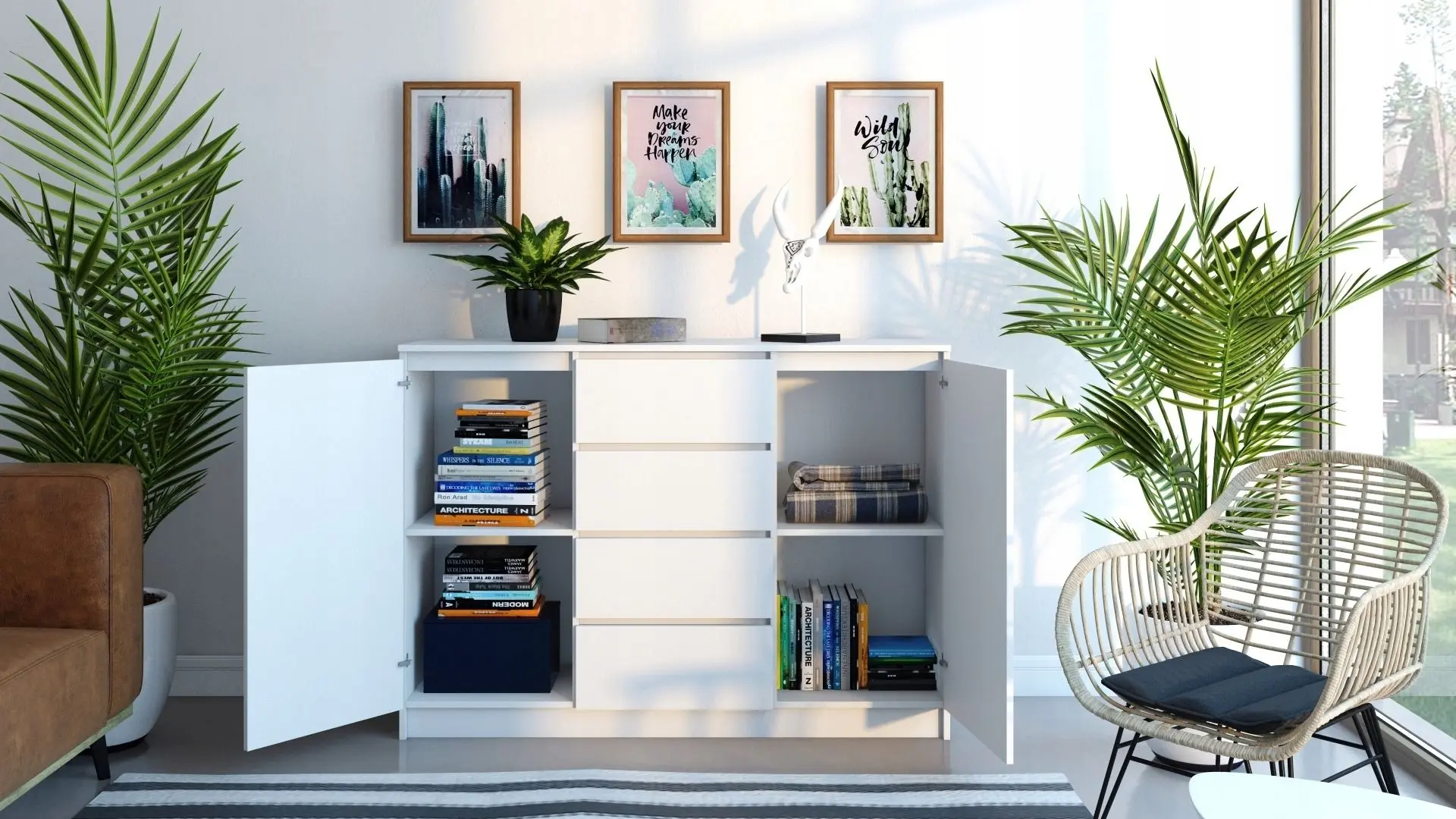 Tumba TopEshop 2D4S 120 (White)