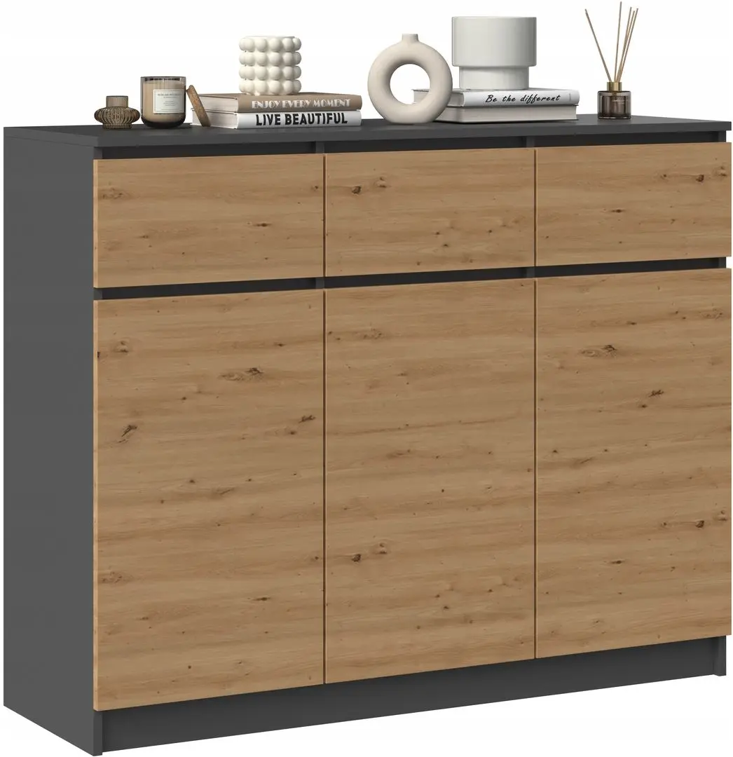 Tumba TopEshop 3D3S (Anthracite/Artisan Oak)