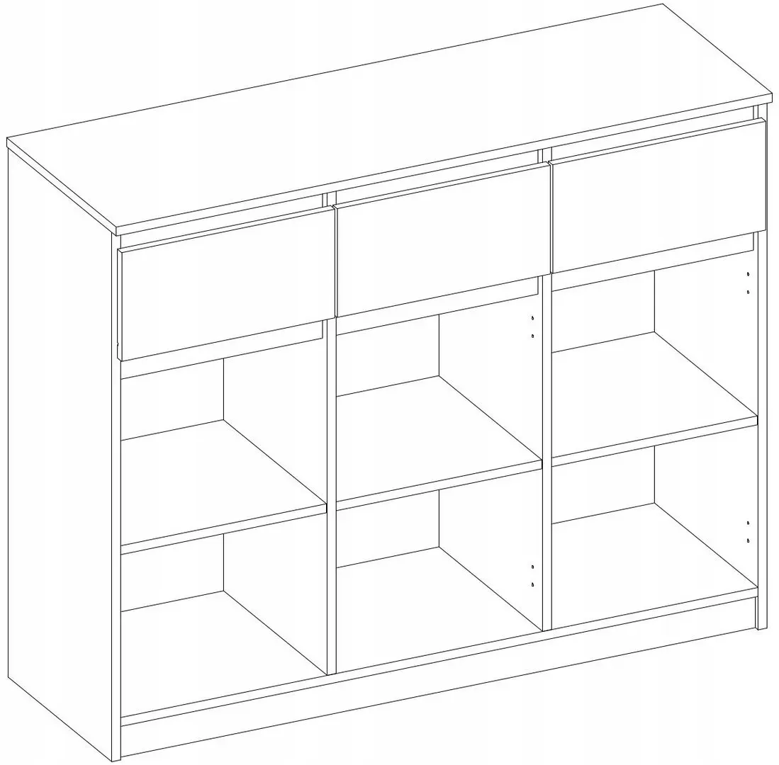 Tumba TopEshop 3D3S (White)