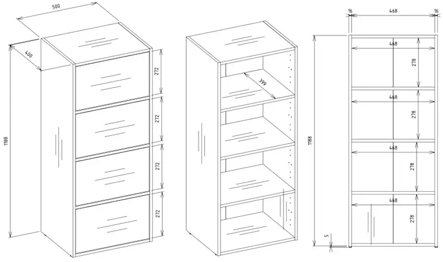 Шкафчик TopEshop Alma (Artisan Oak) - 7